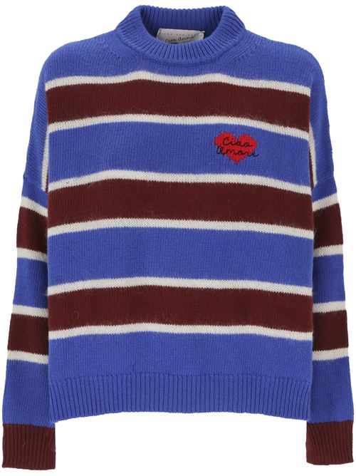 Royal blue/bordeaux knitwear Giada Benincasa | 12042830